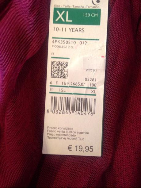 Falda Tul Benetton