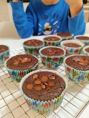 Muffins de chocolate - Veganos