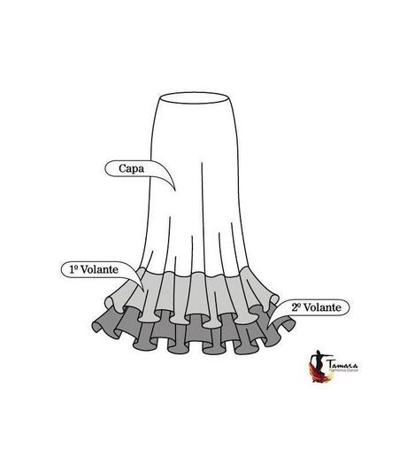 Patron Falda Ensayo Flamenco