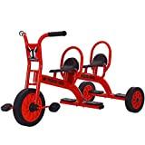 SHARESUN Niños Trike, Ruedas de Caucho de Acero al Carbono Cochecito para niños Triciclos Dobles...