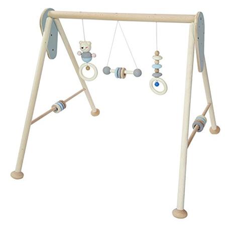Hess 13381 Baby Juego Dispositivo de Madera, Nature, Color Azul
