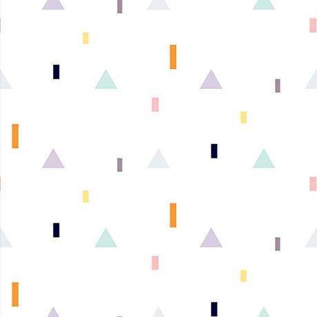 murando Papel Pintado 10 m Fotomurales tejido no tejido rollo Decoración de Pared decorativos Murales XXL moderna de Diseno Fotográfico - Guarderia Triangulos Blancos f-B-0178-j-a