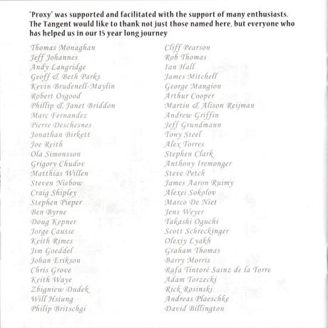 The Tangent - Proxy (2018) The Tangent - Proxy (2018)