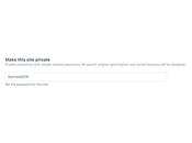 Managing admin settings