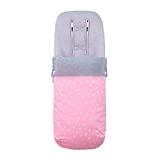 Donde comprar sacos para silla gemelar de invierno o entretiempo Janabebé Saco Gemelar, Babyzen YoYo Bugaboo Donkey (PINK SPARKLES, ALGODÓN)