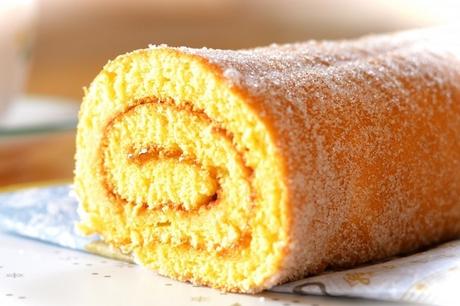 Brazo gitano relleno de mermelada