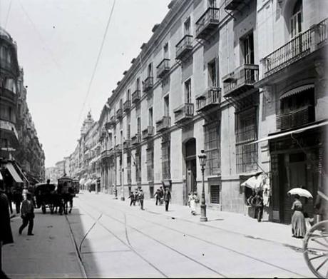 Fotos antiguas de Madrid: La calle Mayor y el Palacio de Oñate