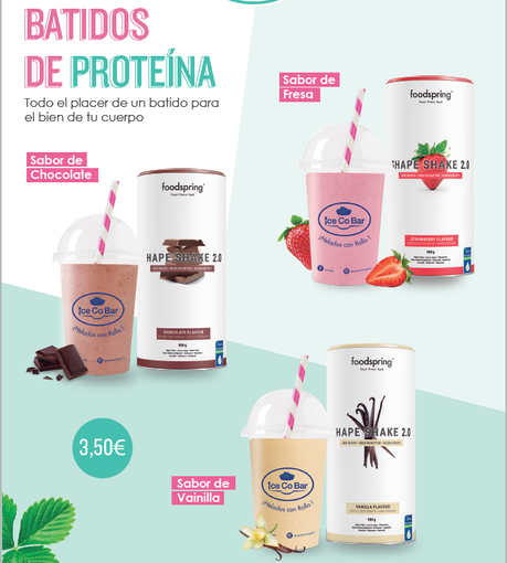 IceCoBar introduce en sus establecimientos los famosos batidos de proteínas FoodSpring