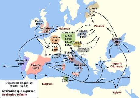 EXPULSIONES Y PERSECUCIONES DE JUDÍOS EN EUROPA ANTES DE 1492 EXPULSIONES Y PERSECUCIONES DE JUDÍOS EN EUROPA ANTES DE 1492