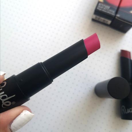 Labiales de Rude Cosmetics | Reseña y swatches en labios 03 labial rosa