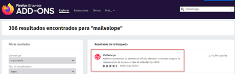 Mailvelope: cifrando los emails web