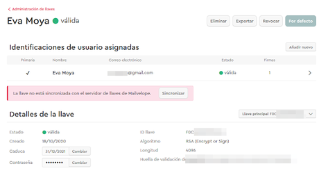 Mailvelope: cifrando los emails web