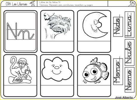 Aprendo a leer y a escribir. La N
