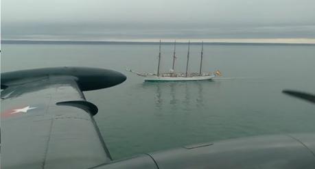 El Juan Sebastián de Elcano en Punta Arenas (Chile).