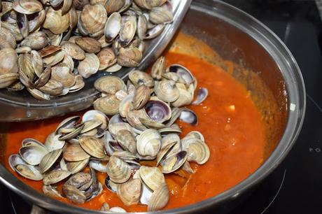 Almejas a la marinera Almejas a la marinera