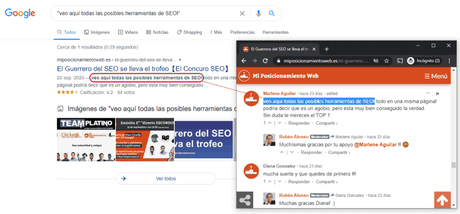 ¿Cómo se ganó el concurso SEO?