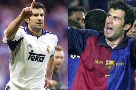 Luis Figo Barcelona y Madrid 