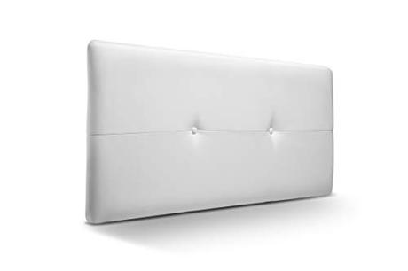 Cabecero de Ikea, compra el mejor Cabecero de Madera Jazmin, tapizado Acolchado en Polipiel Color Blanco. Cabeceros Madera para Dormitorio | Cama Matrimonio | Cama Juvenil | Camas de 105 cm, 90 cm, 80 cm