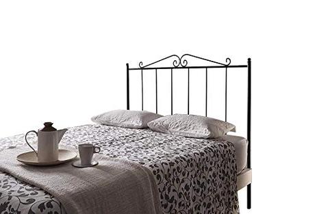 Cabecero de Ikea, compra el mejor Mueblix Cabecero de Forja Ecus Negro, 135 cm