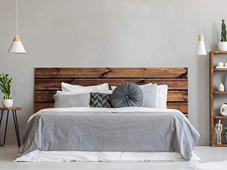 Cabecero de Ikea, compra el mejor Cabecero Cama Pegasus Impresión Digital Imitación Madera Marrón | 150x60cm | Diponible en Varias Medidas | Cabecero Ligero, Elegante, Resistente y Económico