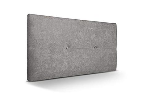 Cabecero de Ikea, compra el mejor SUENOSZZZ - Cabecero de Madera Jazmin, tapizado Acolchado, en Tela Rio2 Color Gris Cabeceros Madera para Dormitorio | Cama Matrimonio | Cama Juvenil | Camas de 105 cm, 90 cm, 80 cm