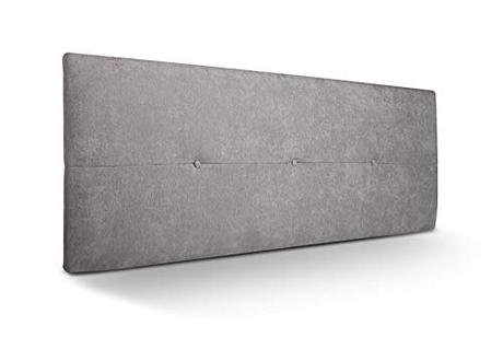 Cabecero de Ikea, compra el mejor SUENOSZZZ - Cabecero de Madera Jazmin, tapizado Acolchado, en Tela Rio2 Color Gris Cabeceros Madera para Dormitorio | Cama Matrimonio | Cama Juvenil | Camas de 135 cm, 140 cm, 150 cm, 160 cm