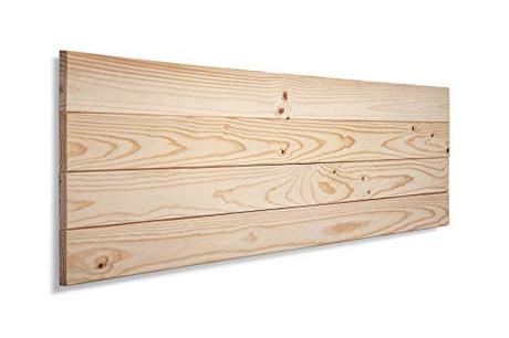 Cabecero de Ikea, compra el mejor SUENOSZZZ-ESPECIALISTAS DEL DESCANSO Cabecero de Cama de Madera TREVINCA Color Crudo para Pared. Cabecero de Tablas Horizontales. Estilo Vintage, para Camas de 90