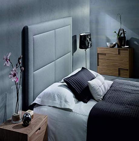 Cabecero de Ikea, compra el mejor Naturalia Bruselas - Cabecero de Cama en Polipiel, Ceniza, 160 x 120 cm