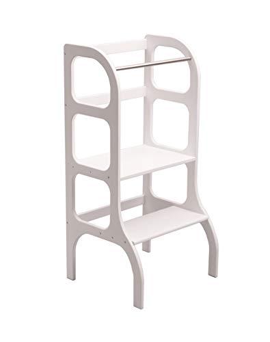 Torre de aprendizaje, ¿es útil? Torre de Aprendizaje, Montessori learning tower - BLANCO