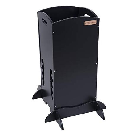 Torre de aprendizaje, ¿es útil? KiddyMoon Torre De Aprendizaje Para Niños ST-001, Madera Contrachapada/Negro