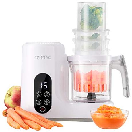 Babycook Robot de Cocina Multifuncion 6-en-1 para Bebé - Vapor, Batidora, Limpieza Automática, Esterilizador de Biberones, Recalentar, Descongelar - Robot Cocina Bebes