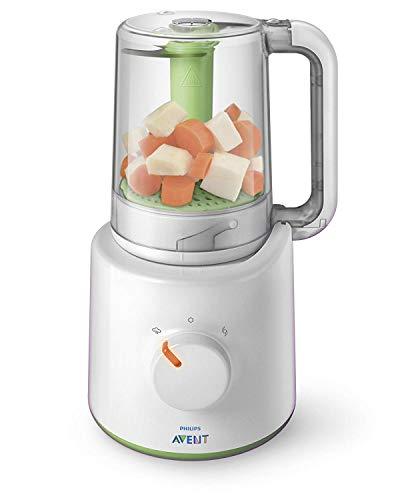 Philips Avent SCF870/20 - Procesador de alimentos para bebés 2 en 1, color blanco y verde