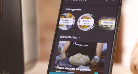 La aplicación móvil para poder cocinar directamente desde el smartphone