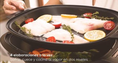 La vaporera bandejas para cocinar en 3 niveles al vapor