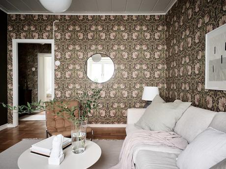 wallpaper tiny house tiny home tiny apartment swedish decor scandinavian style scandinavian decor scandinavian bedroom scandi style scandi hygge scandi bedroom scandi apartment salón sueco salón nórdico papel de pared floral nordic style livingroom scandi estilo nórdico cozy estilo nórdico acogedor estilo escandinavo decoración escandinavo cálido escandinavo acogedor  