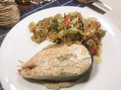 Papillote salmón verduras