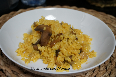 Receta de arroz con setas variadas