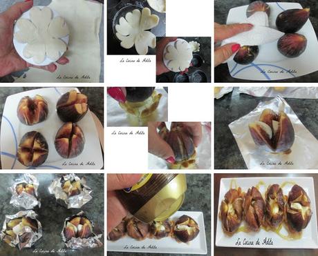 Higos o brevas,rellenos, de queso con miel