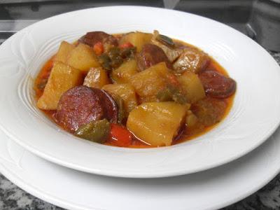 Guiso de patatas a la riojana.