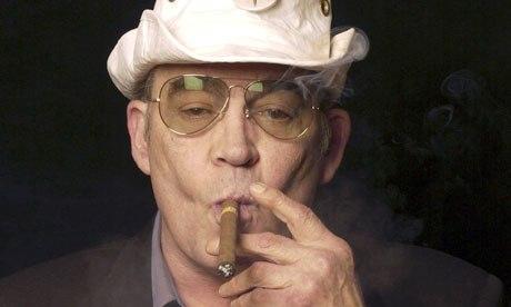 Encuentran a Hunter S. Thompson baleado por su talento.