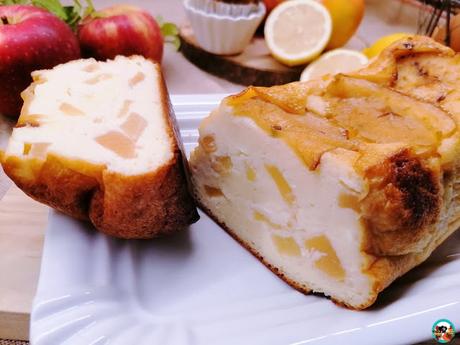 Pastel de queso y manzanas Pastel de queso y manzanas