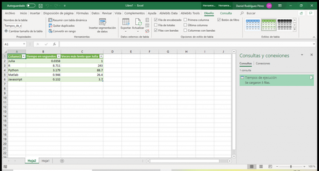 Importar tablas desde la web en Excel