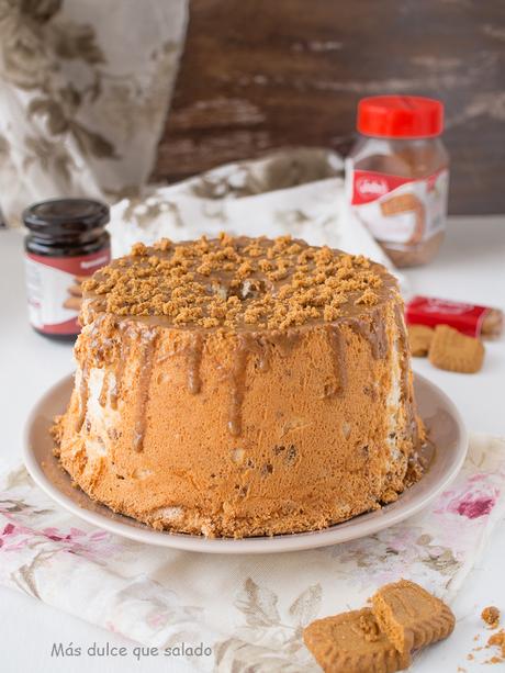 Speculoos Angel Food Cake