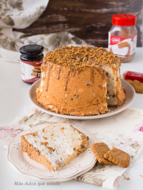 Speculoos Angel Food Cake