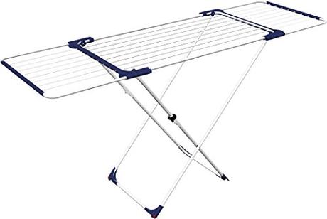 Tendedero de pared o tendedero de techo: cual comprar Gimi Aliante Tendedero de pie extensible, de acero y aluminio, 20 m de longitud de tendido