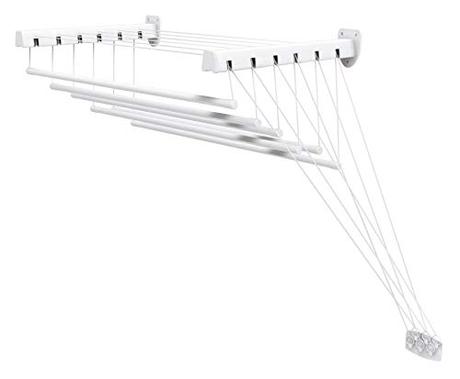 Tendedero de pared o tendedero de techo: cual comprar Gimi Lift 100 Tendedero de pared y techo de acero, 6 m de longitud de tendido