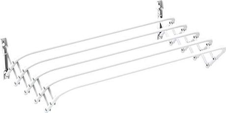 Tendedero de pared o tendedero de techo: cual comprar Gimi - Tendedero BRIO 80 Pared, acero, color blanco