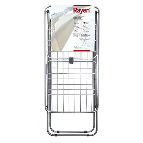 Tendedero de pared o tendedero de techo: cual comprar Rayen | Tendedero de aluminio | Con superficie de 20 metros | Sistema de bloque de alas | Tendedero plegable y Antideslizante | Tendedero con varillas XXL | Para interio y exterior | 177 x 55 x 92 cm