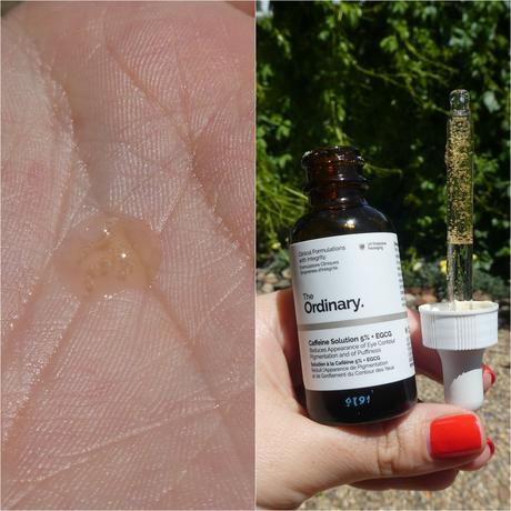 Ojera marcada y seca: Hyaluron filler de Eucerin y Caffeine Solution 5% de The Ordinary