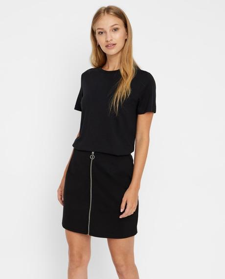 Falda Con Cremallera Delantera